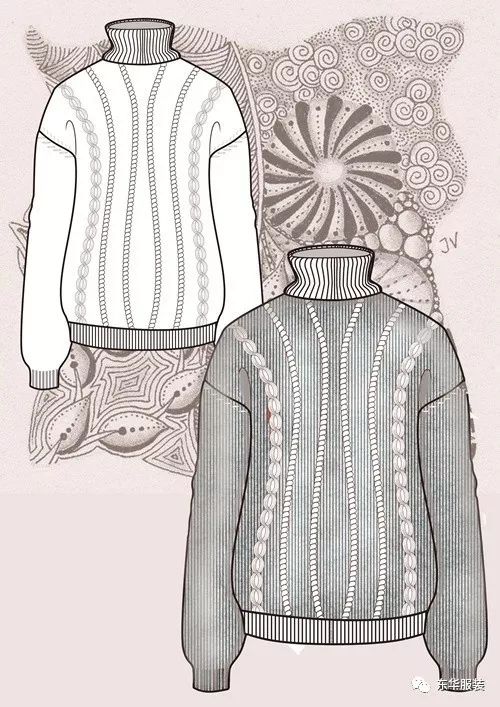 東華大學服裝款式設計CAD課程產品設計作品展示