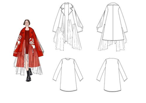 破繭成蝶 2021 i原創服裝設計新勢力大賽入圍作品效果圖全案賞析